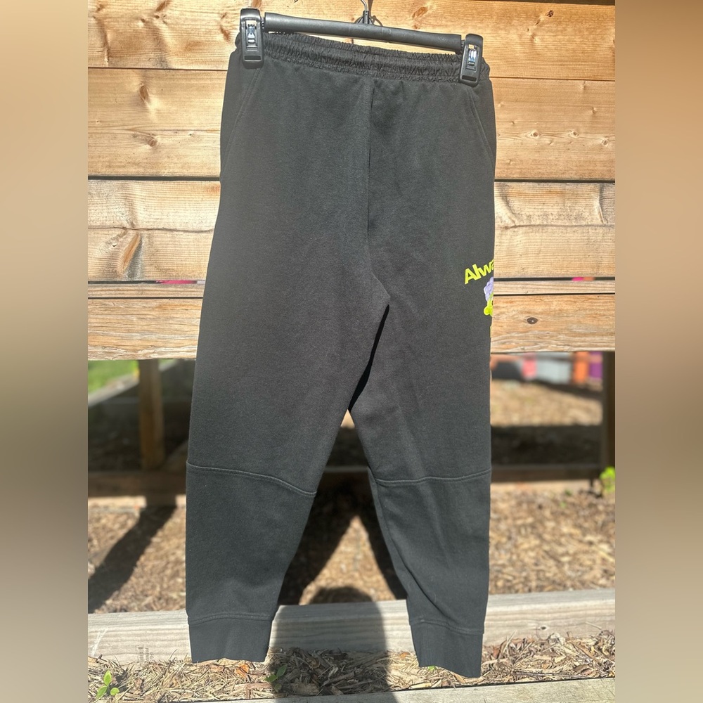 Zara Kids Black Cartoon Joggers with Tapered Ankles | Size 13-14 - Picture 2 of 4